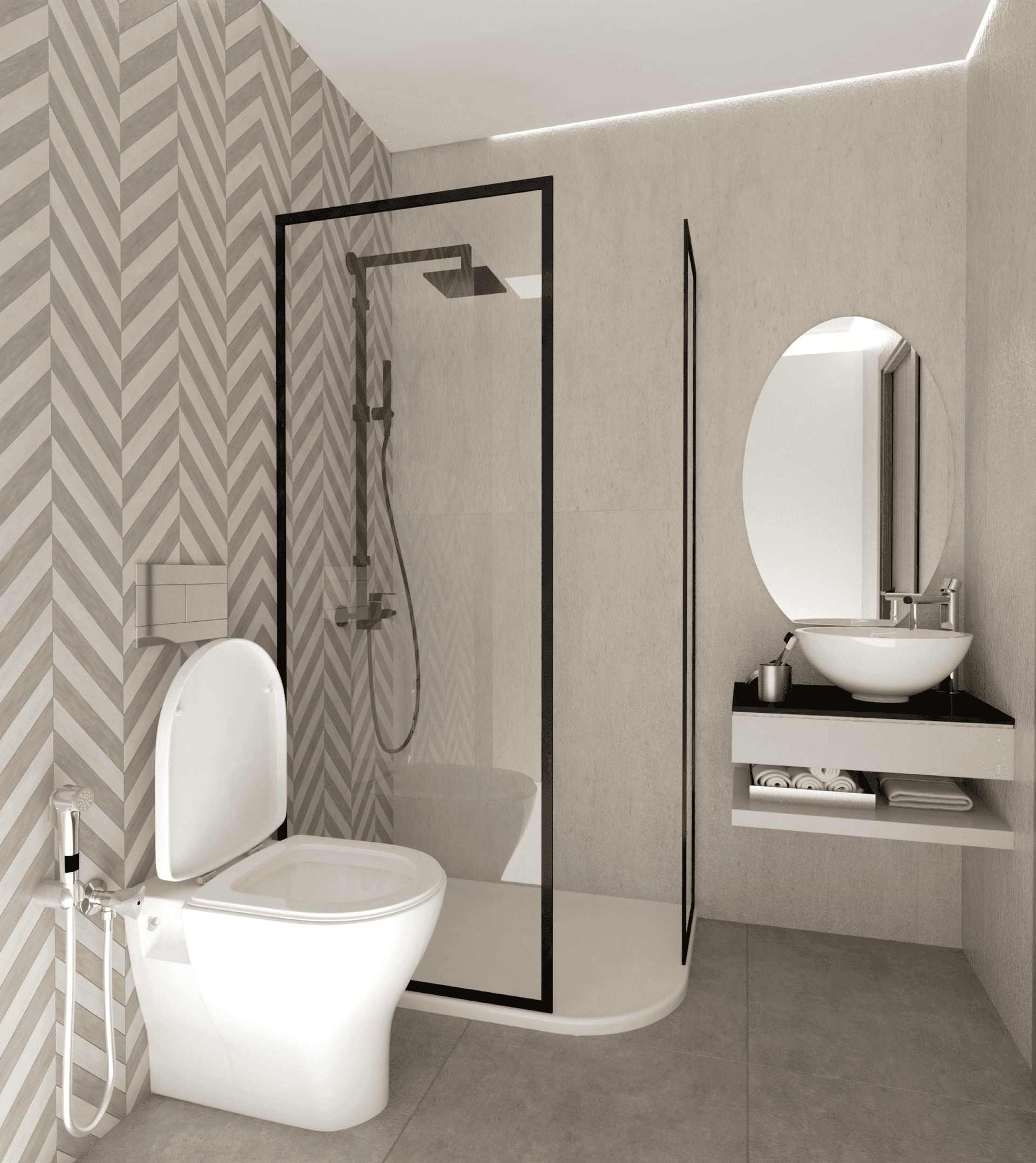 Salle de bain luxueuse moderne
