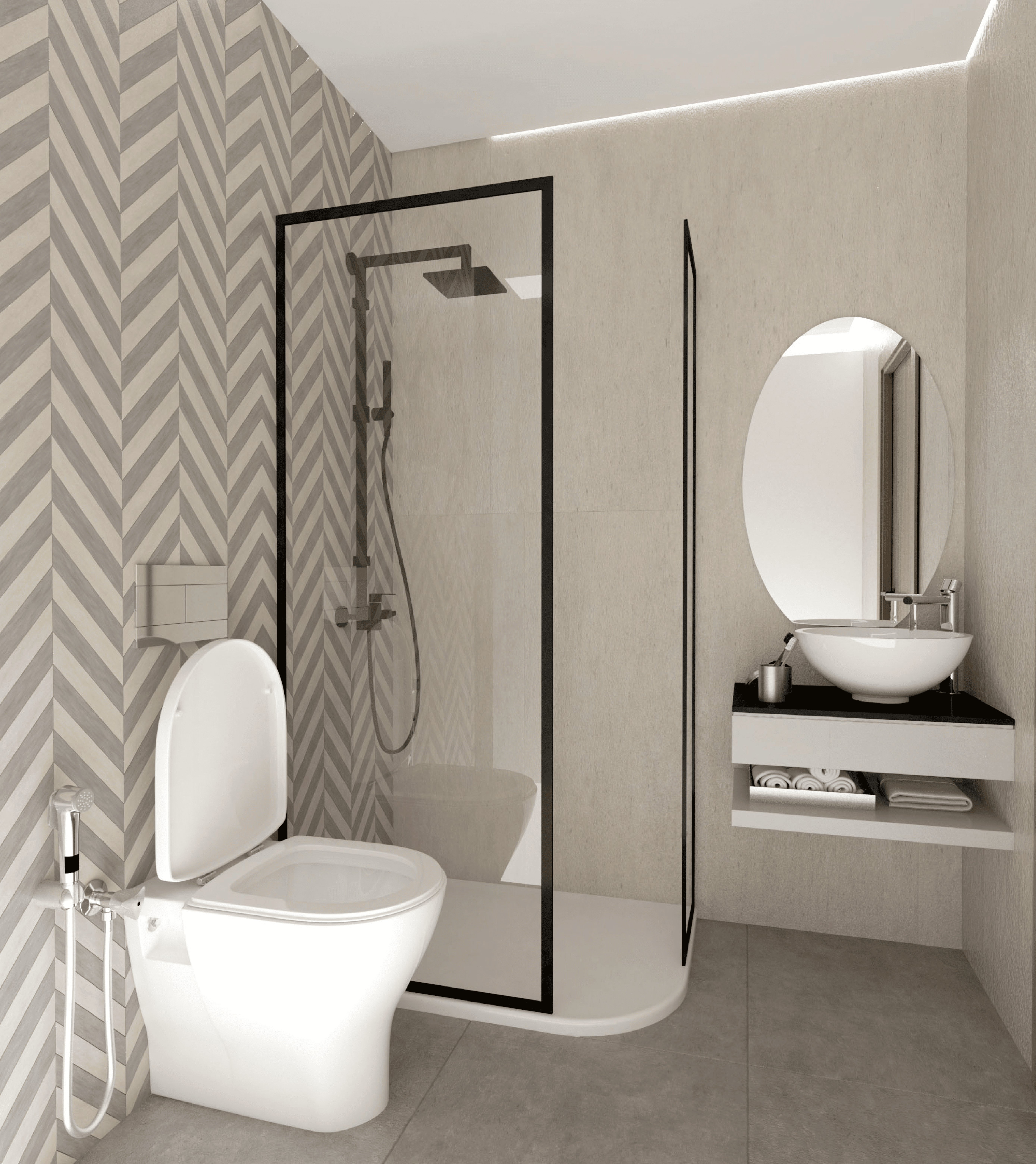 Salle de bain luxueuse moderne
